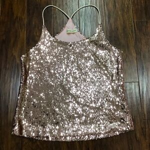 Pink Sequined Top